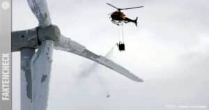 Helicopters do not de-ice rotor blades with chemicals