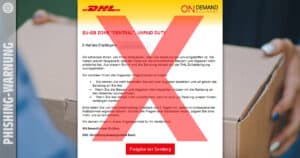 Vorsicht vor gefälschten DHL-Benachrichtigungen