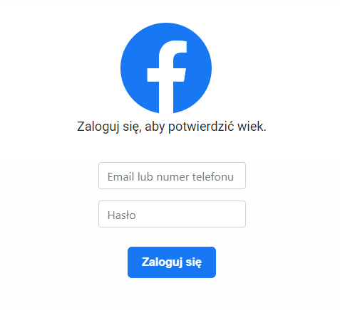 Fake-Meldungen über vermisste Kinder!  Gefälschtes Facebook-Login Fenster in polnischer Sprache.