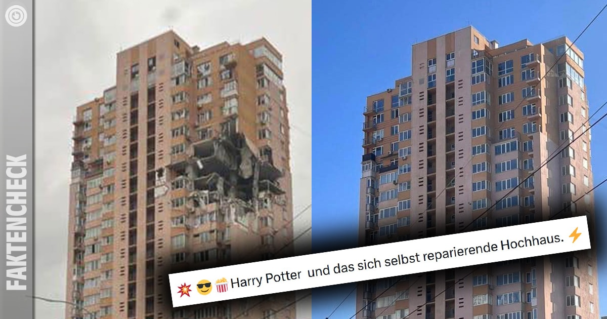Harry Potter und das selbst reparierende Hochhaus in Kyiv