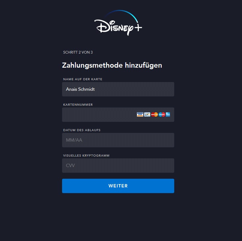 Vorsicht vor dieser gefälschten Disney+ Seite! / Screenshot Watchlist Internet