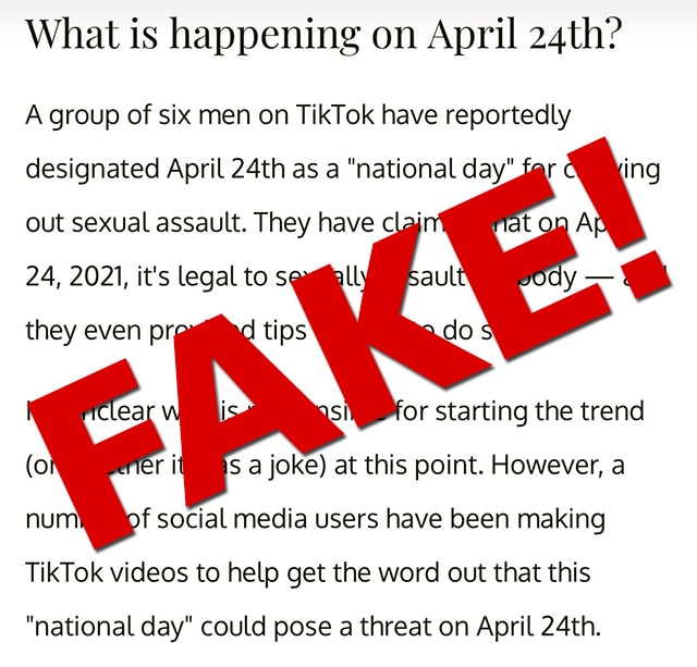 Der „national rape day“ ist ein Hoax