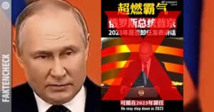 Video: Untertitel einer Rede Putins zur Ukraine sind falsch
