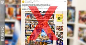 Warnung vor Lego-Sets um 1,95 auf Facebook