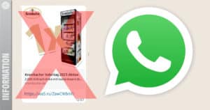WhatsApp: falsches ‚Krombacher Vatertag 2023‘ Gewinnspiel in Umlauf