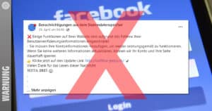 Achtung vor Facebook-Seite „Benachrichtigungen aus dem Stammdatenspeicher“