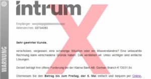 Intrum scam emails: deceptively genuine and dangerous