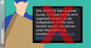 Customs fees: Warning about “DHL service” SMS