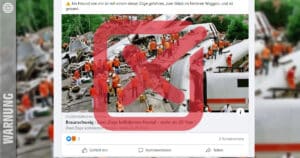 Warnung vor dem Facebook-Statusbeitrag: „Zwei Züge kollidierten frontal – mehr als 20 Tote!“