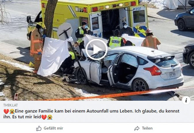 "Er starb bei einem Autounfall": Warnung vor Facebook Statusbeiträgen über Autounfälle