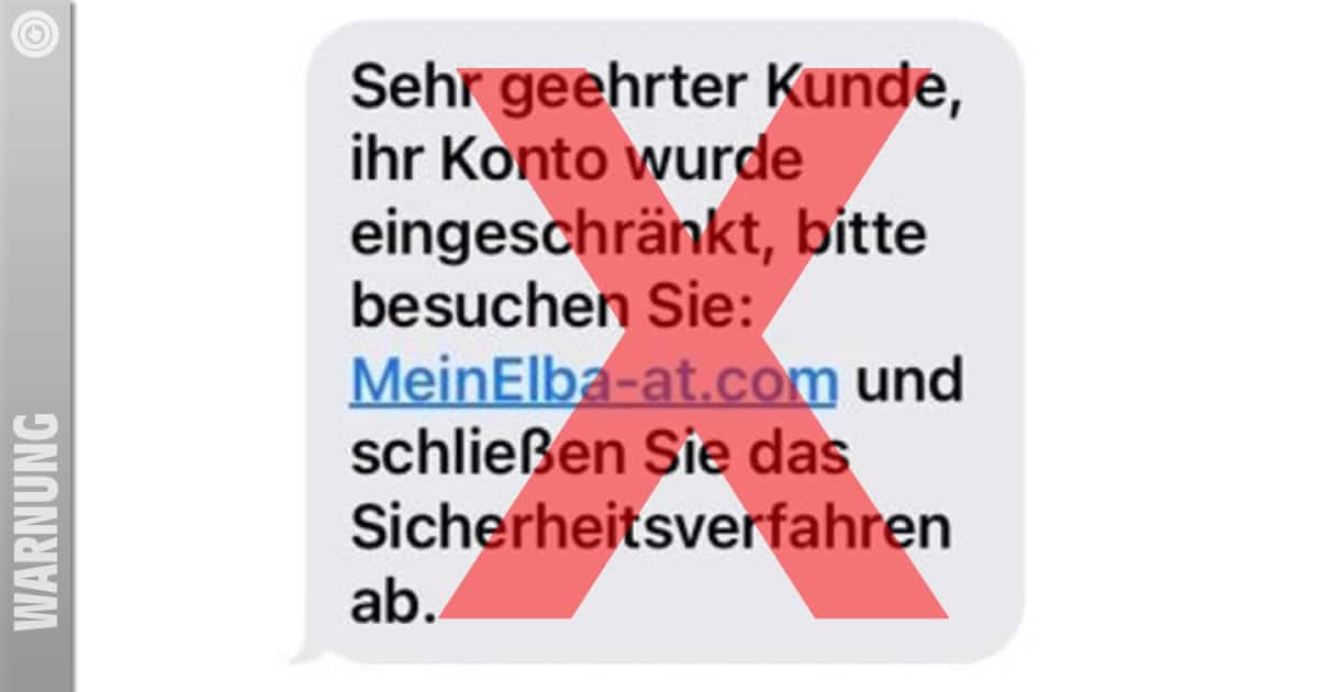 Fake-SMS der Raiffeisen Bank in Umlauf!
