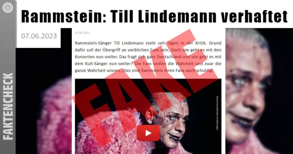 Rammstein: Fake News über Lindemanns Verhaftung