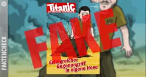 Faktencheck: gefälschtes Titanic-Magazin-Cover mit Präsident Selenskyj