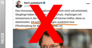 Falschinformationen: Der Fall des gefälschten Lauterbach-Posts