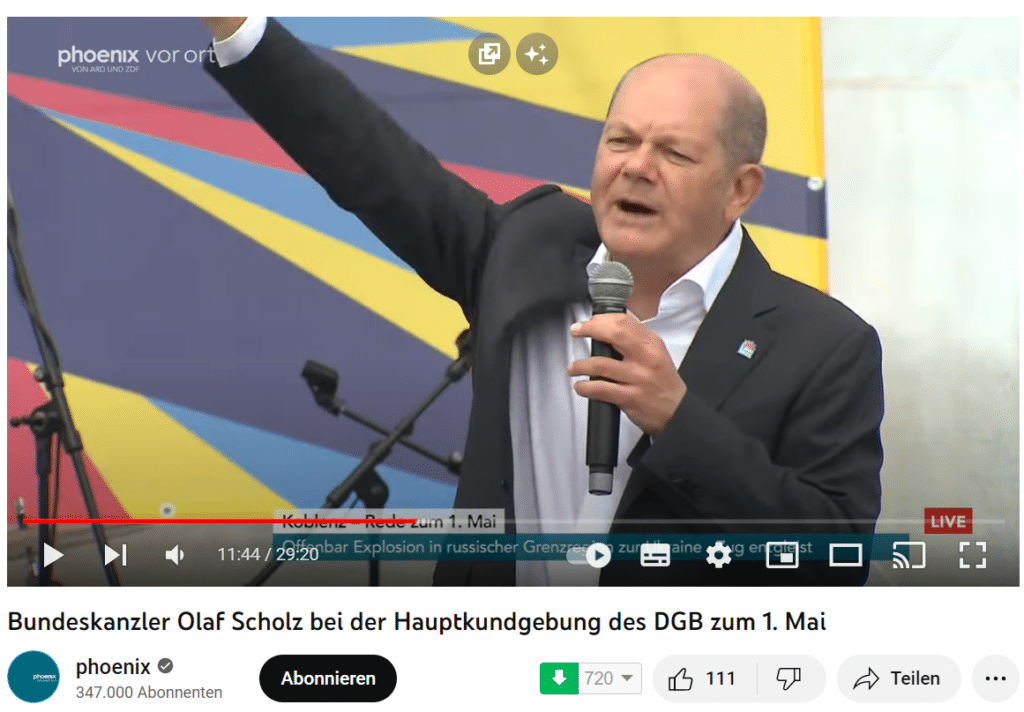 Screenshot: YouTube / Scholz