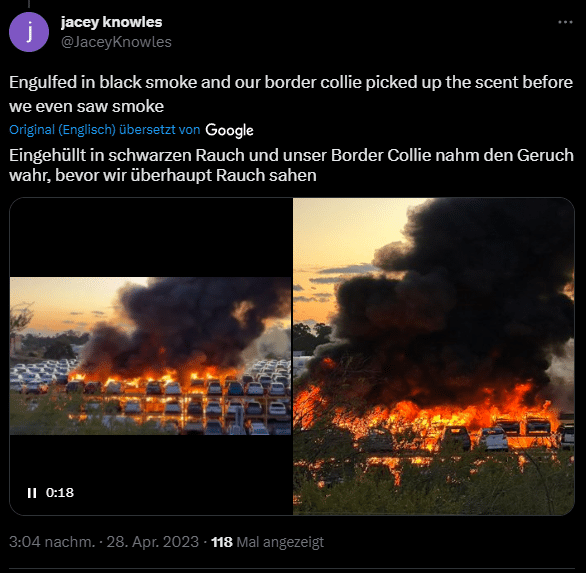 Riots in France! Video of a burning parking lot was taken before the riots in France 