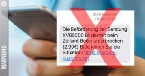 SMS Falle: Betrug mit angeblichen Zollgebühren!