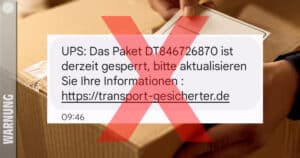 UPS SMS-Betrug: Achtung vor Zollgebühren-Falle!