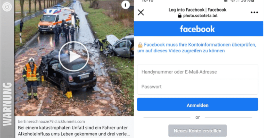 Wie Betrüger auf Facebook Nutzerkonten kapern! Bild: Mimikama