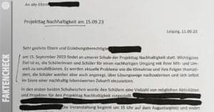 Leipziger Schüler zum Klimastreik ‚gezwungen‘? Der Faktencheck hinter dem viralen Elternbrief!