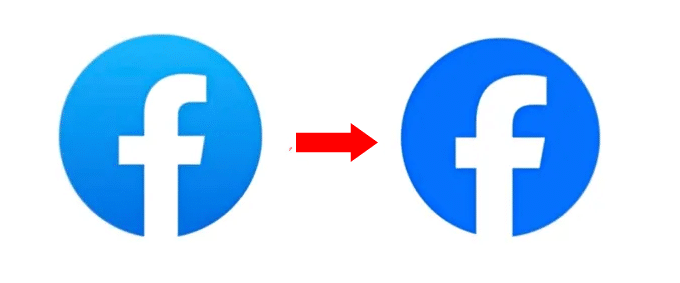 Links das alte Facebook-Logo, rechts das neue Facebook-Logo