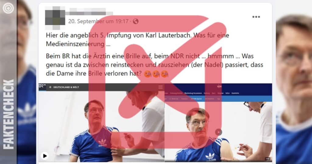 "Bild-Beweise" im Faktencheck: Wurde Lauterbach wirklich geimpft?