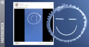 Der Smiley am Himmel: Chemtrail, QAnon oder innovative Kunstfliegerei?