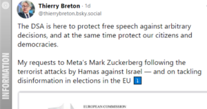 Manipulierte Inhalte: EU-Kommissar Breton konfrontiert Facebook und fordert sofortiges Handeln