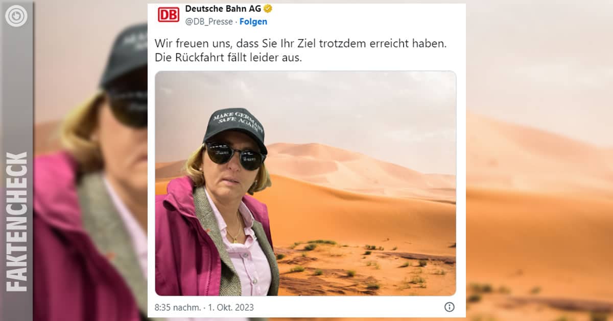 In diesem "Faktencheck" nehmen wir einen kleinen Schlagabtausch unter die Lupe, bei dem die Deutsche Bahn Beatrix von Storch sprichwörtlich in die Wüste schickt! Doch was steckt hinter diesem viralen Moment? Schauen wir auf einen Tweet über Bahnverspätungen und "Woke"-Kultur eine kreative und humorvolle Antwort der Bahn inspirierte.