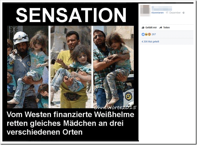 Bild eines Aleppo-Mädchens missbraucht als Symbol