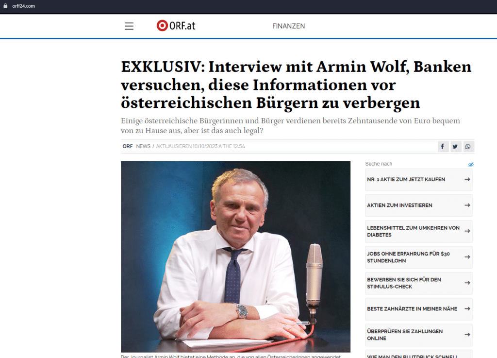 Fake-Werbung mit Promis: die Wahrheit hinter 'Armin Assinger' und 'Armin Wolf' – mimikama.org