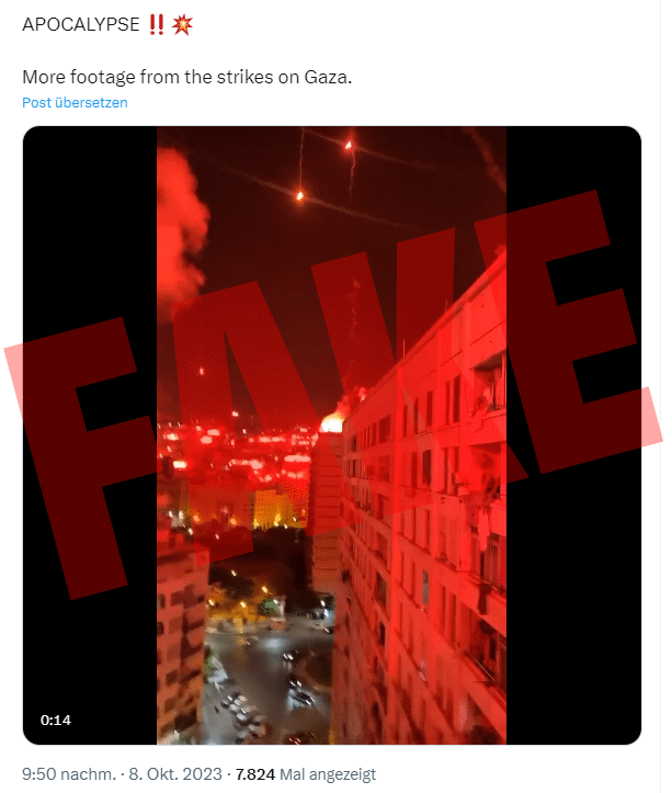 7. Feuerwerk der Täuschung: Algerische Feierlichkeiten fälschlich als israelischer Angriff dargestellt