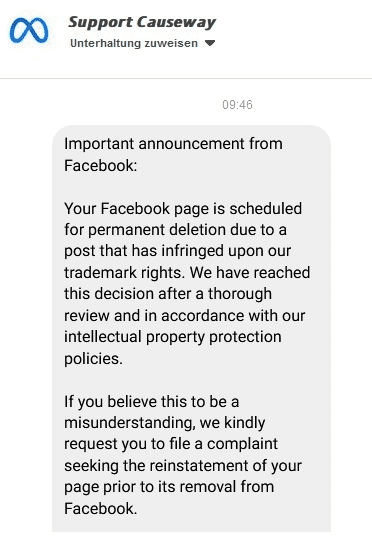 Warnung! Betrüger geben sich als Meta/Facebook aus! Das können Sie dagegen tun! – mimikama.org Warnung! Betrüger geben sich als Meta/Facebook aus! Das können Sie dagegen tun! – mimikama.org