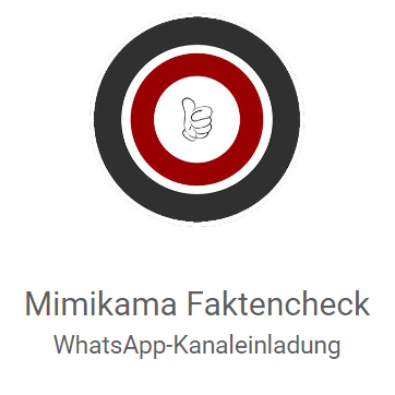 WhatsApp-Kanal: Mimikama Faktencheck