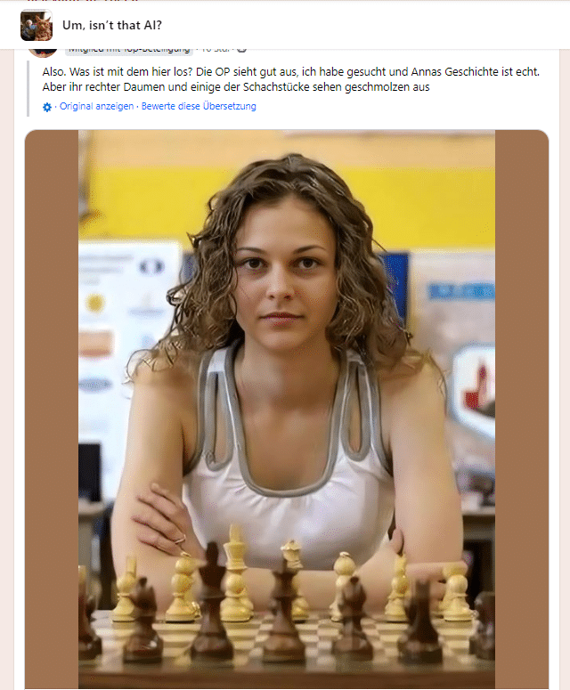 Anna Muzychuk: Faktencheck rund um die Schachgroßmeisterin – mimikama.org Screenshot: Facebook Anna Muzychuk