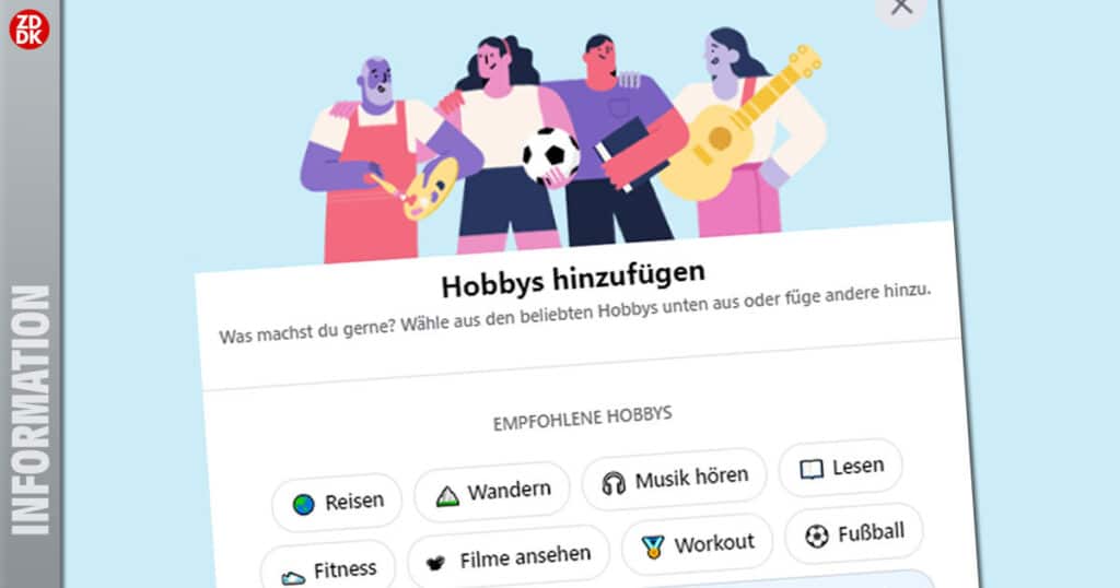 Hobbys verschwinden von Facebook