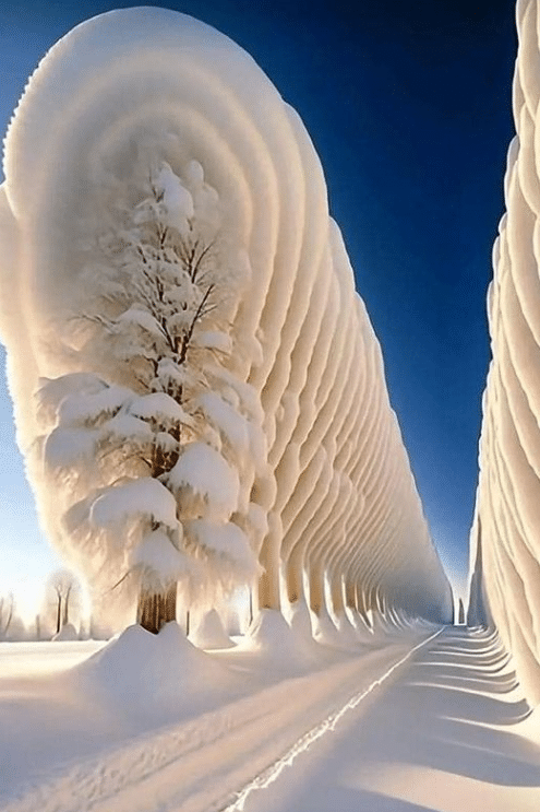 Foto der schneebedeckten Bäume
