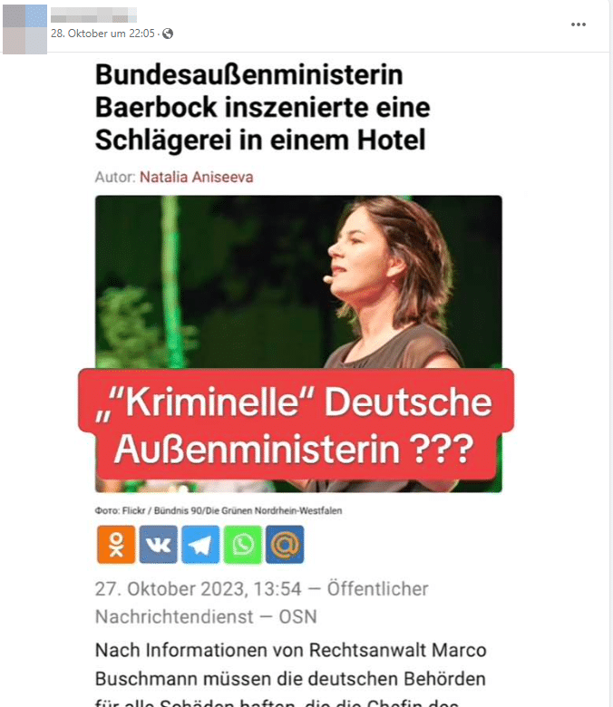 Faktencheck: Falschmeldung über Baerbocks Randale in Berliner Hotel aufgedeckt – mimikama.org Faktencheck: Falschmeldung über Baerbocks Randale in Berliner Hotel aufgedeckt – mimikama.org