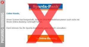Sparda Bank Warning: Phishing scam targets customers