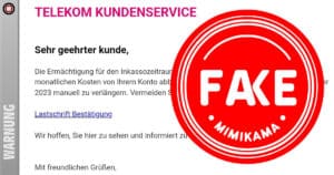 Warning, trap: How to expose fake Telekom customer service emails