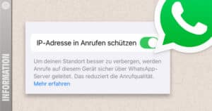 WhatsApp: Security for calls – Hide IP address