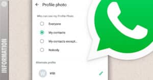 WhatsApp increases privacy with a second profile picture