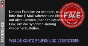 Danger in the inbox: Fraudulent WEB.DE email deceives users