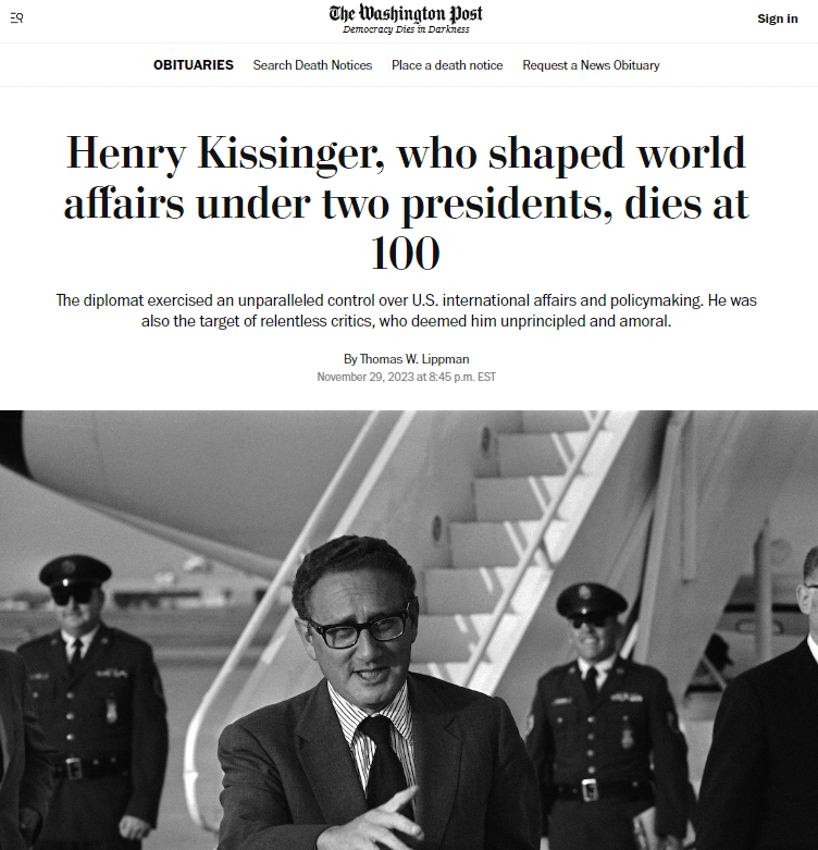 Faktencheck: Hat Henry Kissinger das Angebot für einen Sitz im OpenAI-Vorstand abgelehnt, kurz bevor er starb?