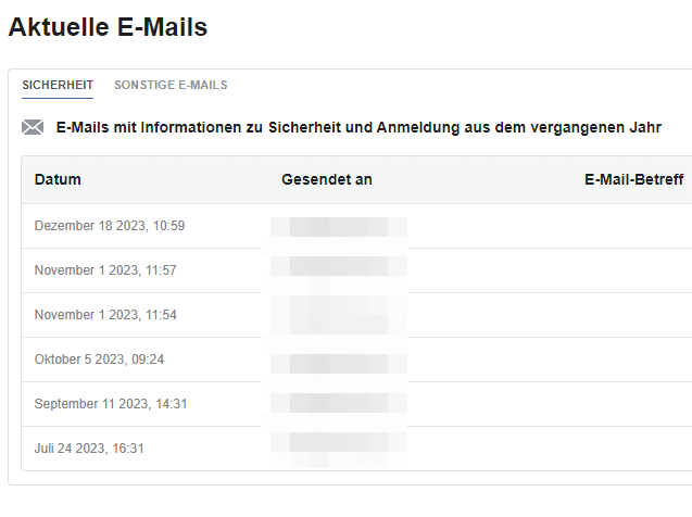 Facebook-Mail: Phishing oder echt? So finden Sie es heraus! – mimikama.org Aktuelle Mail Liste von Facebook