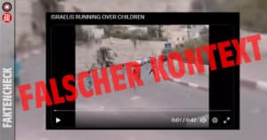 Faktencheck: Video zeigt Kinder, die von einem israelischen Autofahrer überfahren werden