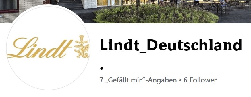 Screenshot der gefälschten Facebook-Seite von Lindt_Deutschland