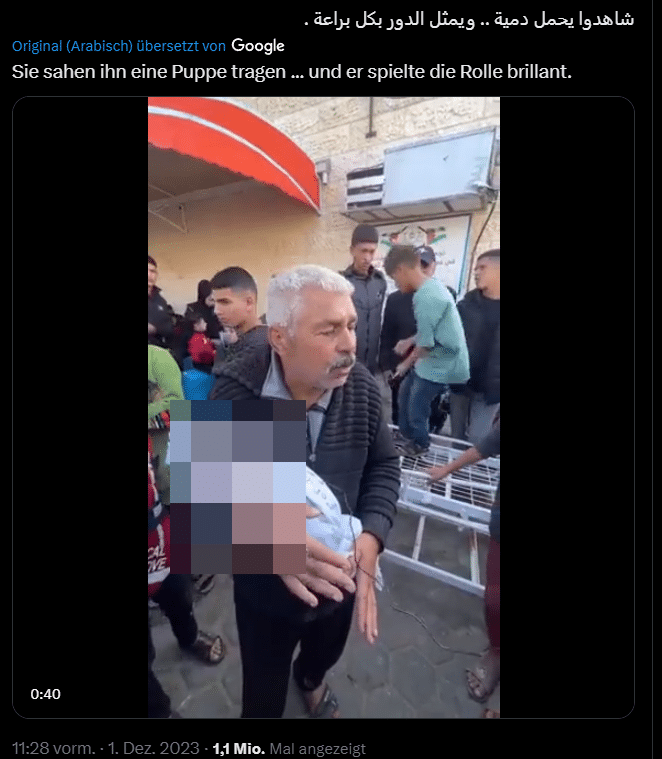 Faktencheck: Video zeigt getötetes Baby in Gaza, keine Puppe – mimikama.org Faktencheck: Video zeigt getötetes Baby in Gaza, keine Puppe