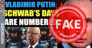 Faktencheck: Putin hat Klaus Schwab nicht als ‚legitimes militärisches Ziel‘ bezeichnet