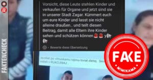 Faktencheck: Warnung vor Kindesentführern in Zagar und Braunau